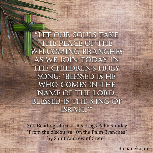 Palm Sunday Office of Readings